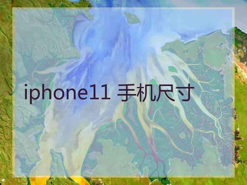 iphone11 手机尺寸