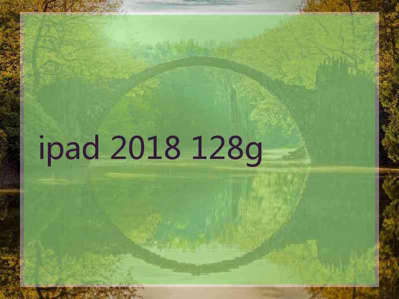 ipad 2018 128g