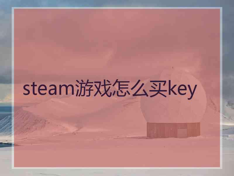 steam游戏怎么买key