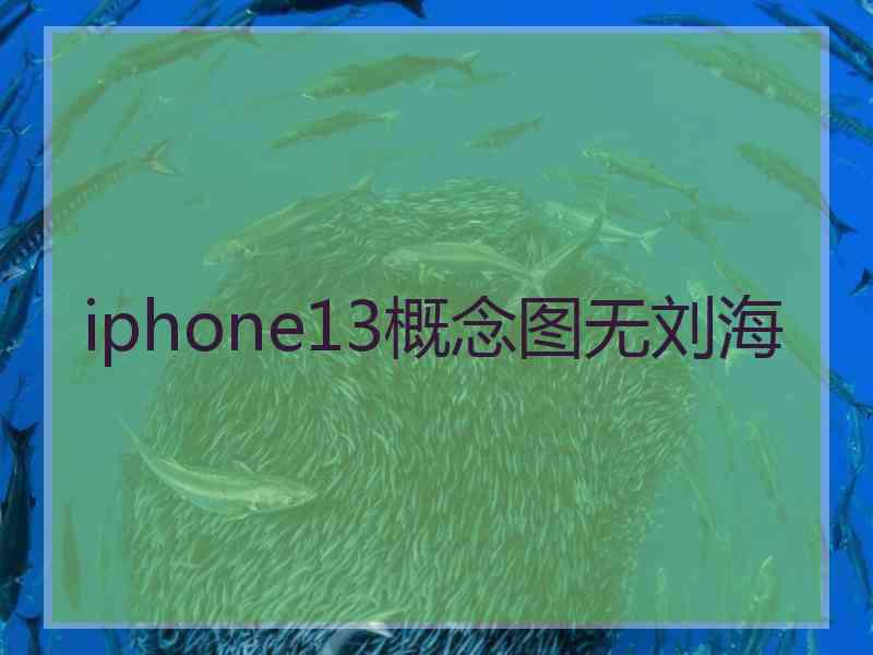 iphone13概念图无刘海