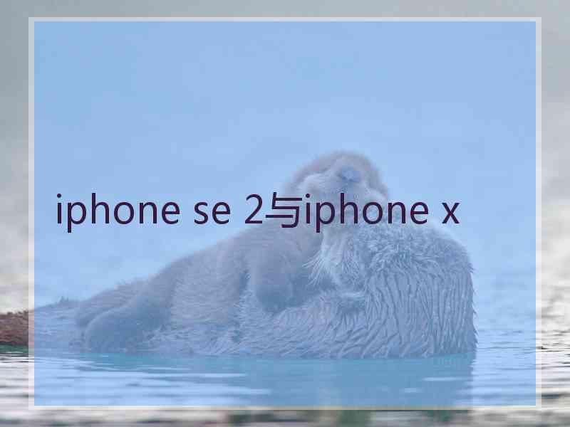 iphone se 2与iphone x