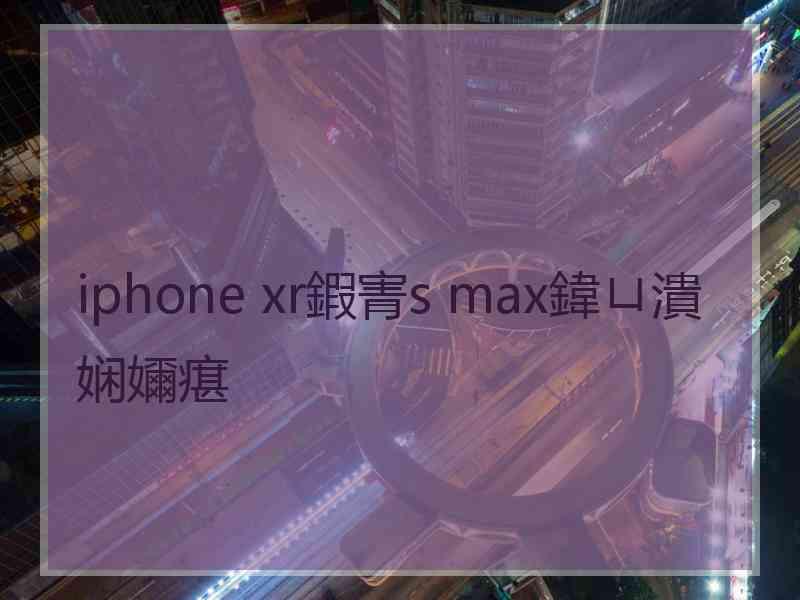 iphone xr鍜寈s max鍏ㄩ潰娴嬭瘎