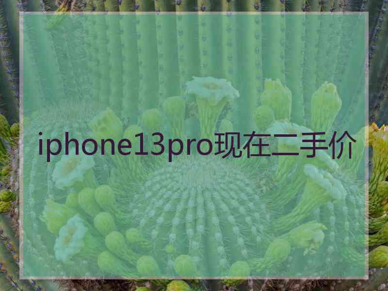 iphone13pro现在二手价