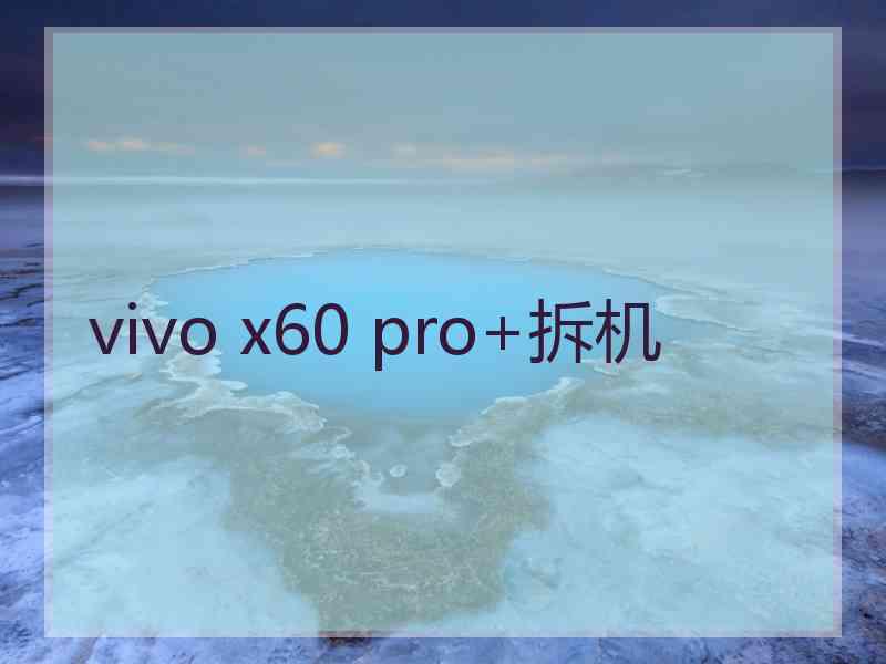 vivo x60 pro+拆机