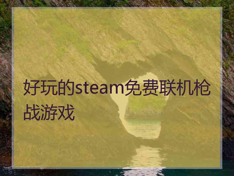 好玩的steam免费联机枪战游戏