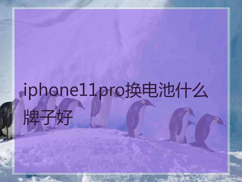 iphone11pro换电池什么牌子好