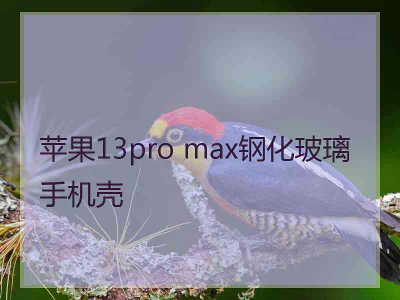 苹果13pro max钢化玻璃手机壳