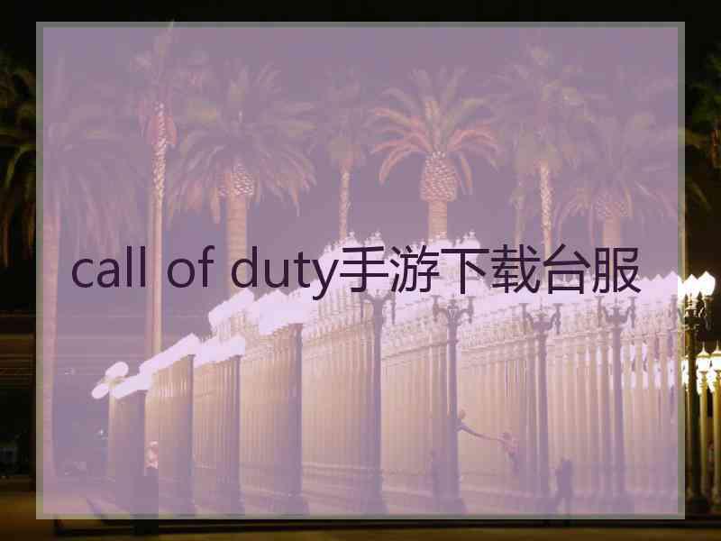 call of duty手游下载台服