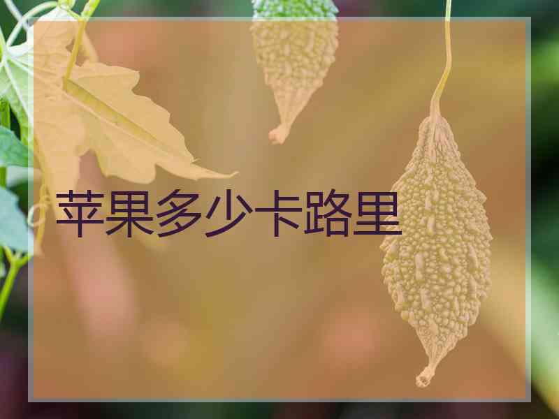 苹果多少卡路里