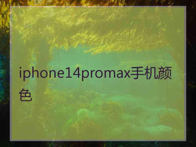 iphone14promax手机颜色