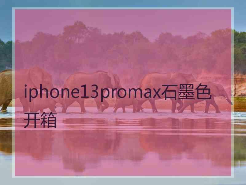 iphone13promax石墨色开箱