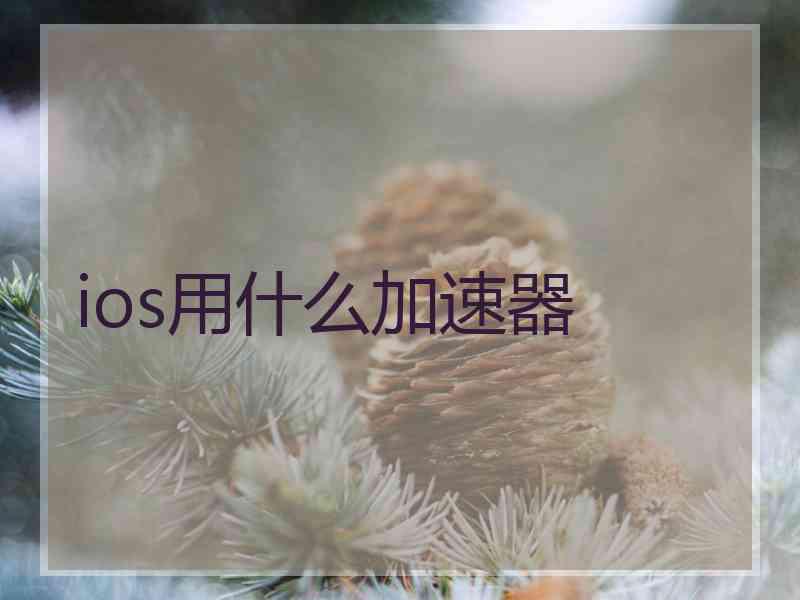 ios用什么加速器