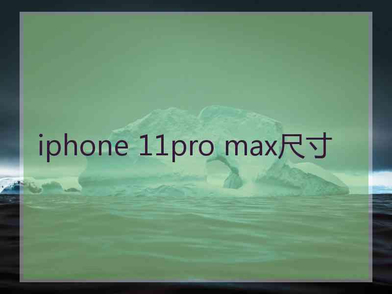 iphone 11pro max尺寸