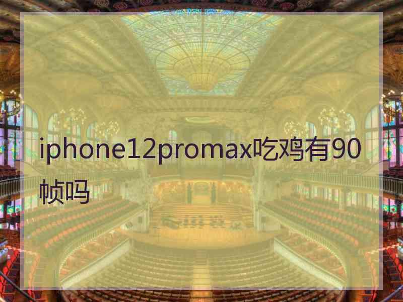 iphone12promax吃鸡有90帧吗