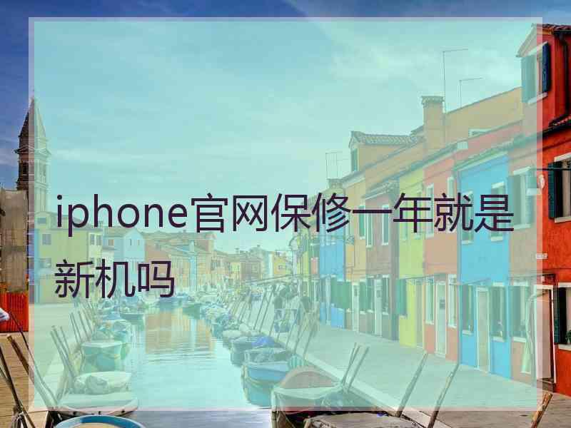 iphone官网保修一年就是新机吗