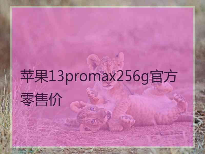 苹果13promax256g官方零售价