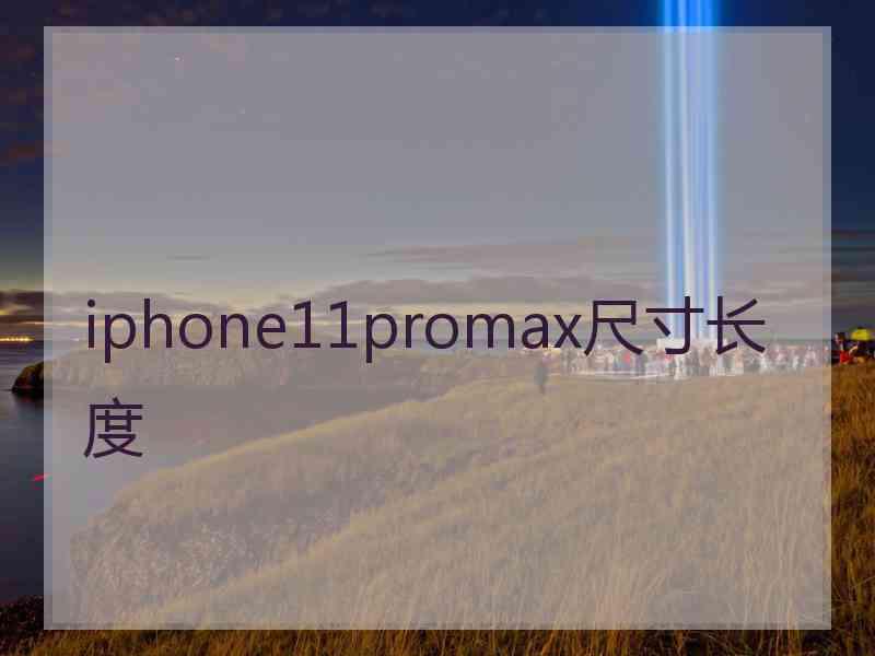 iphone11promax尺寸长度