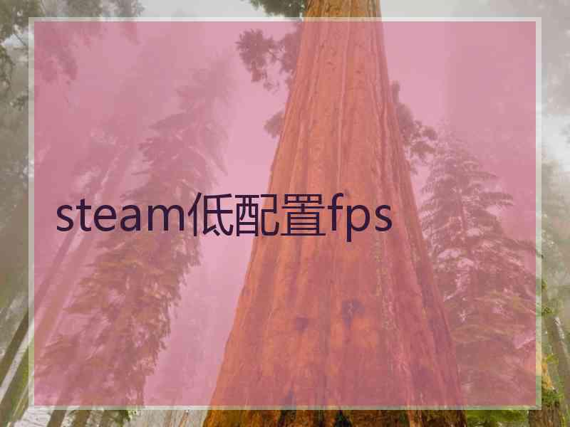 steam低配置fps