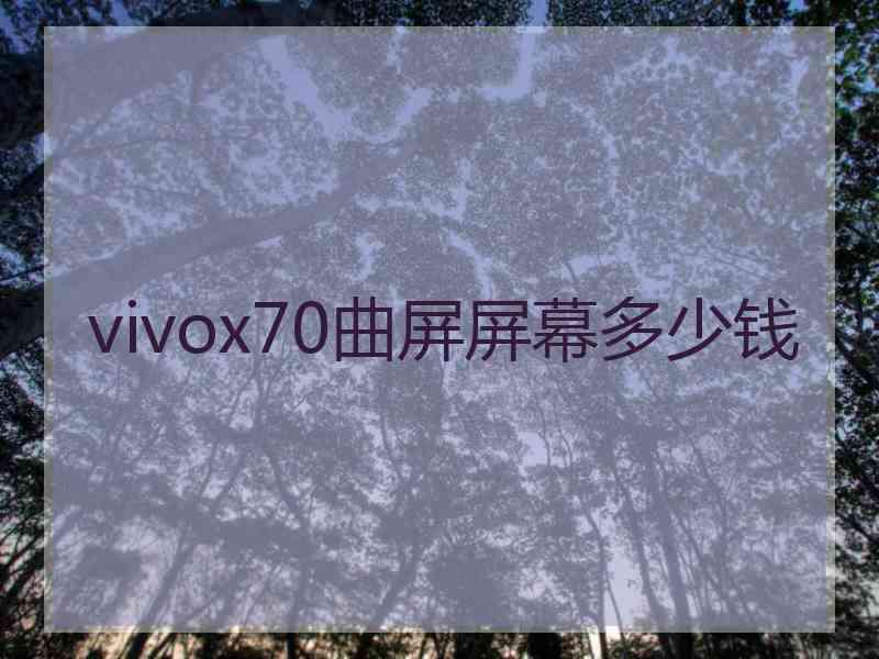 vivox70曲屏屏幕多少钱