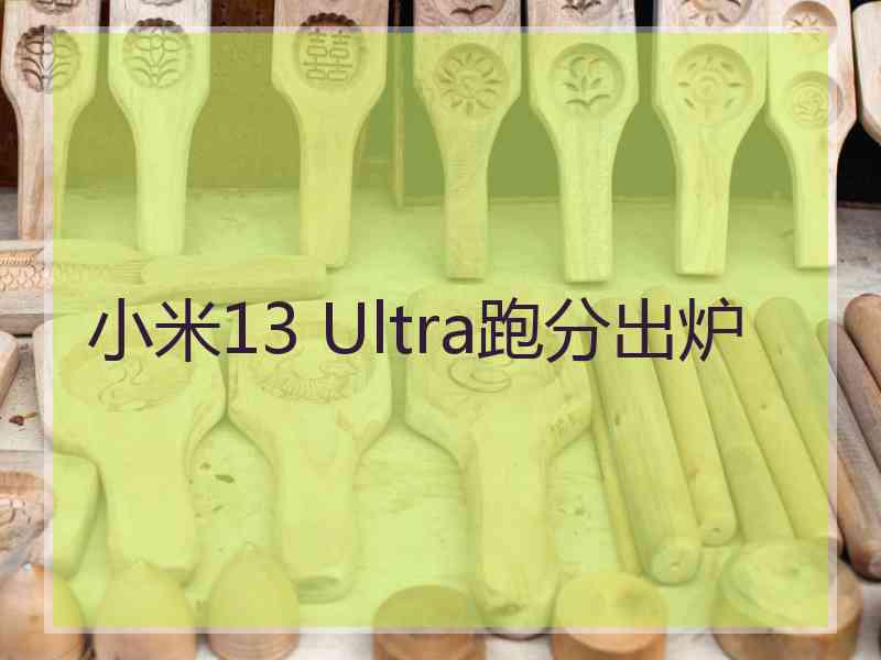 小米13 Ultra跑分出炉