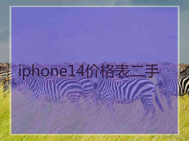 iphone14价格表二手