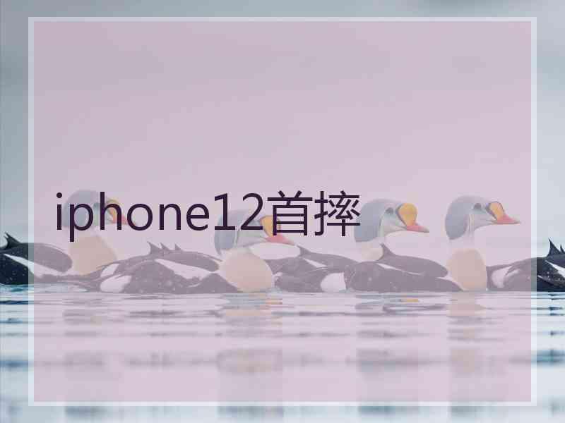 iphone12首摔