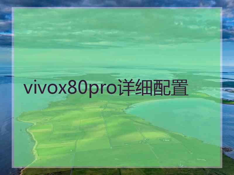 vivox80pro详细配置