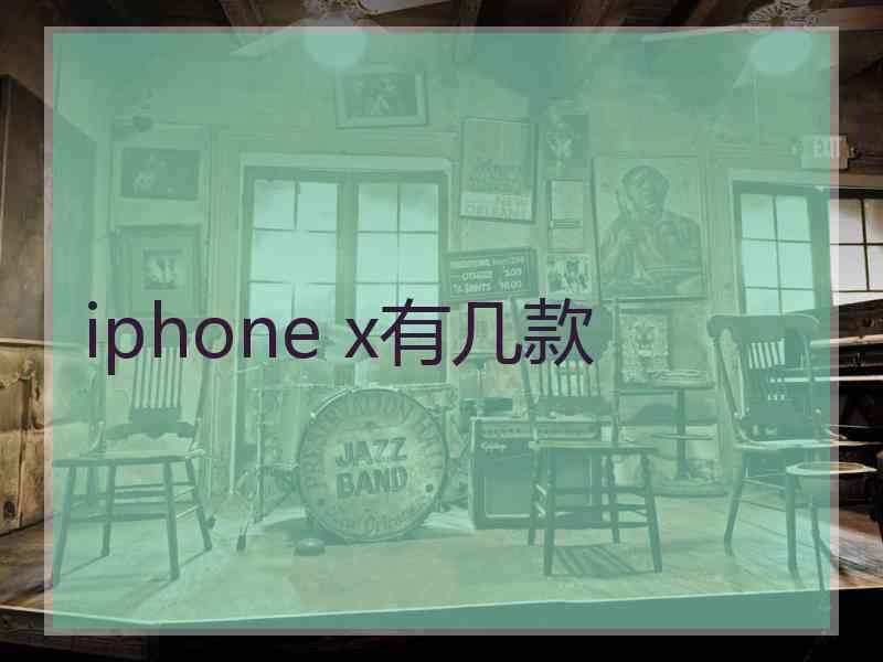 iphone x有几款