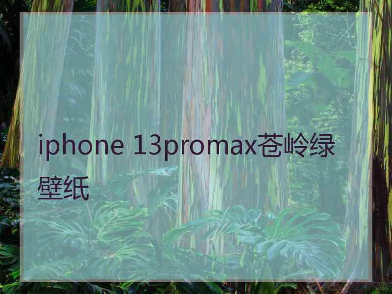 iphone 13promax苍岭绿壁纸