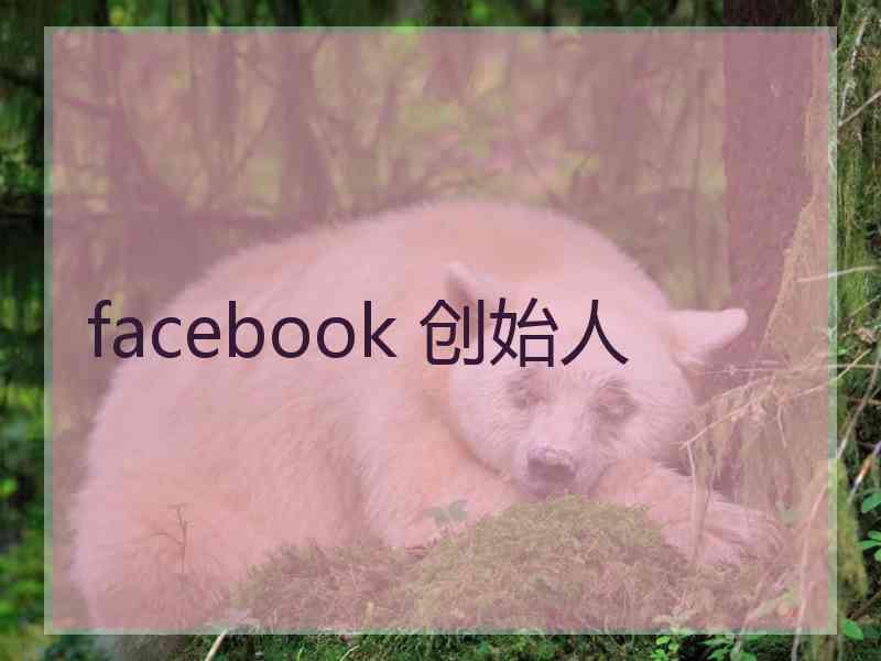 facebook 创始人