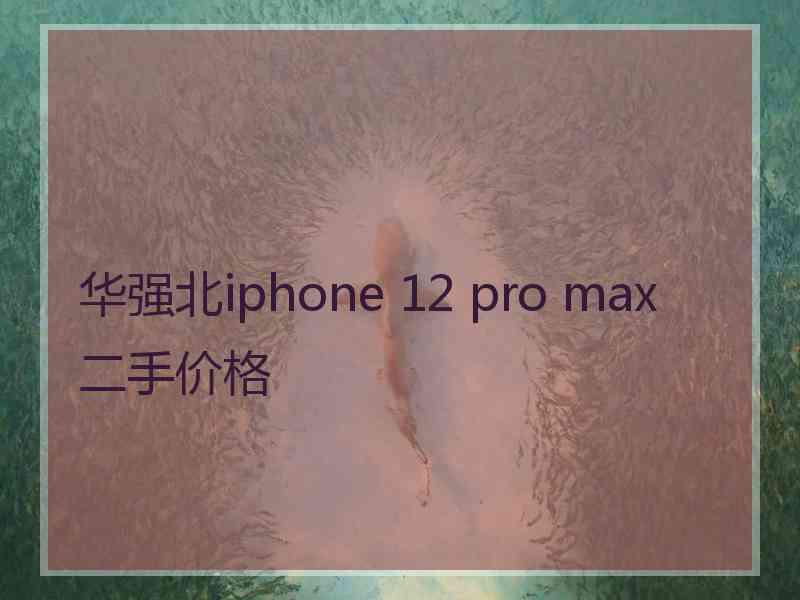 华强北iphone 12 pro max二手价格