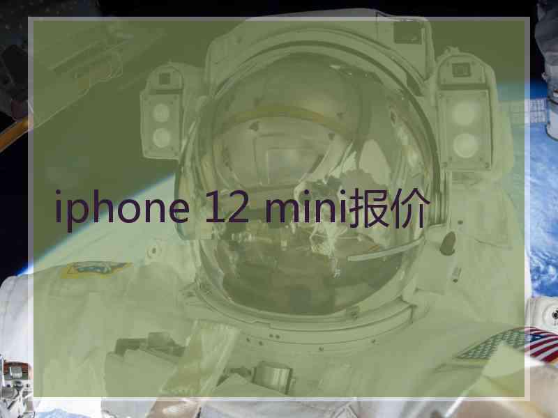 iphone 12 mini报价