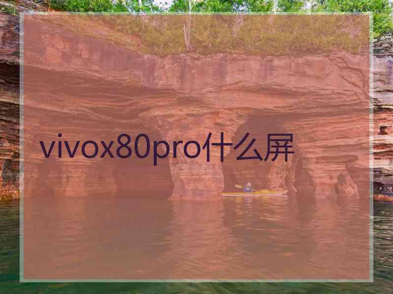 vivox80pro什么屏