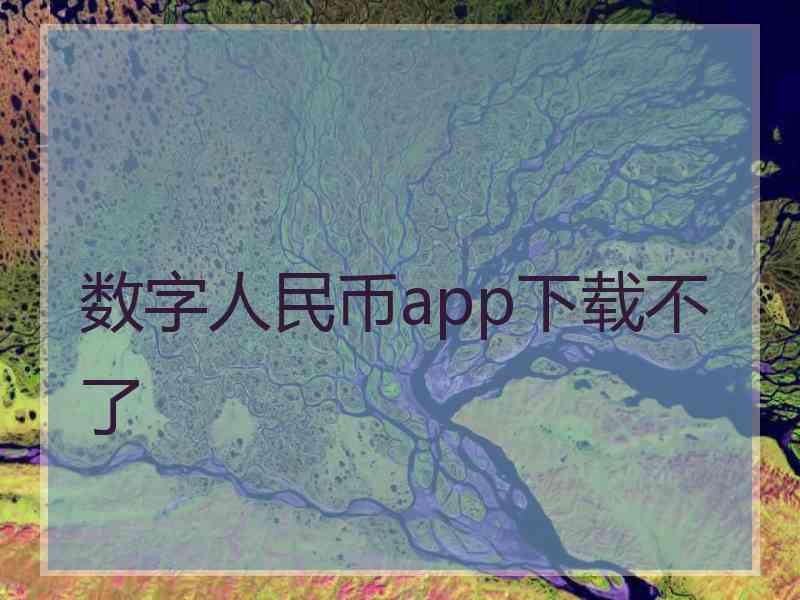 数字人民币app下载不了