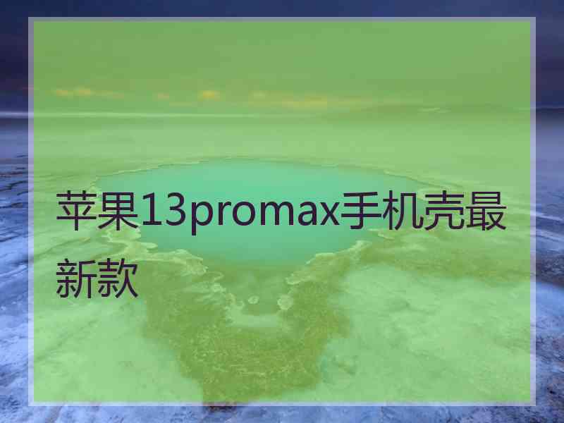 苹果13promax手机壳最新款