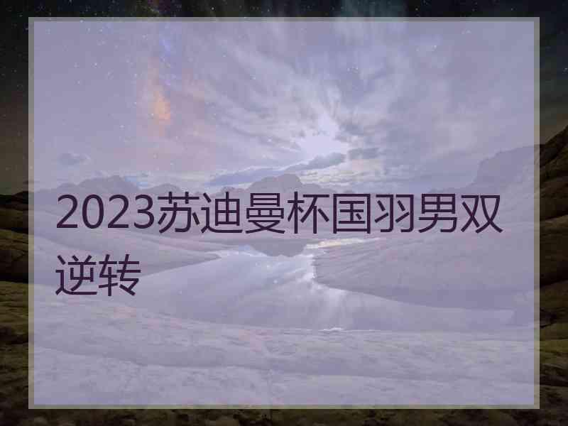 2023苏迪曼杯国羽男双逆转