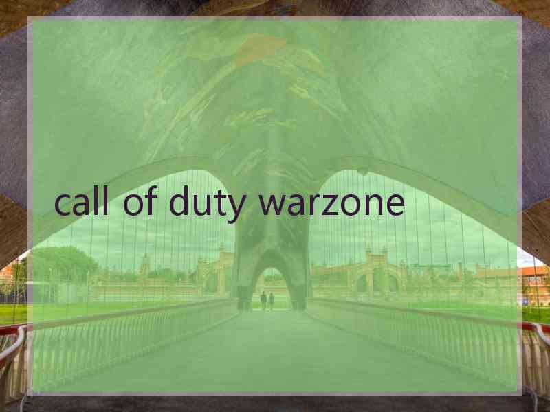 call of duty warzone