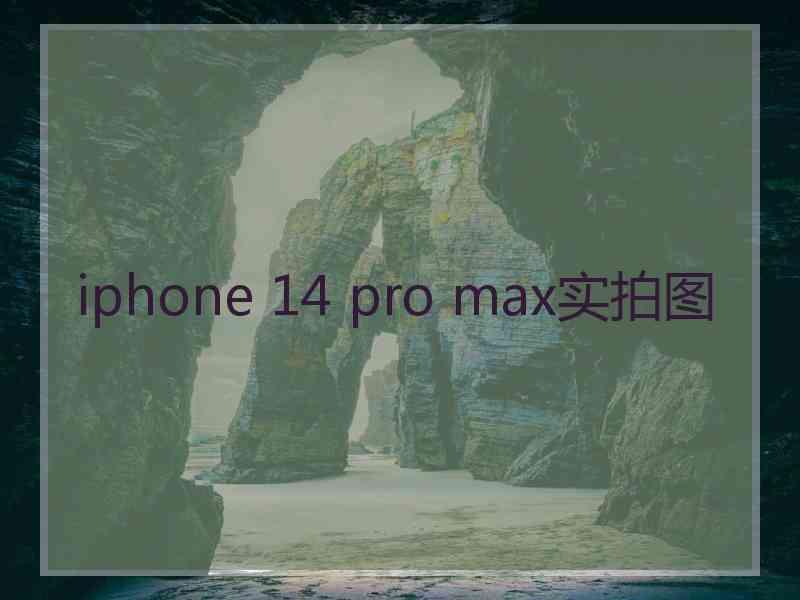 iphone 14 pro max实拍图