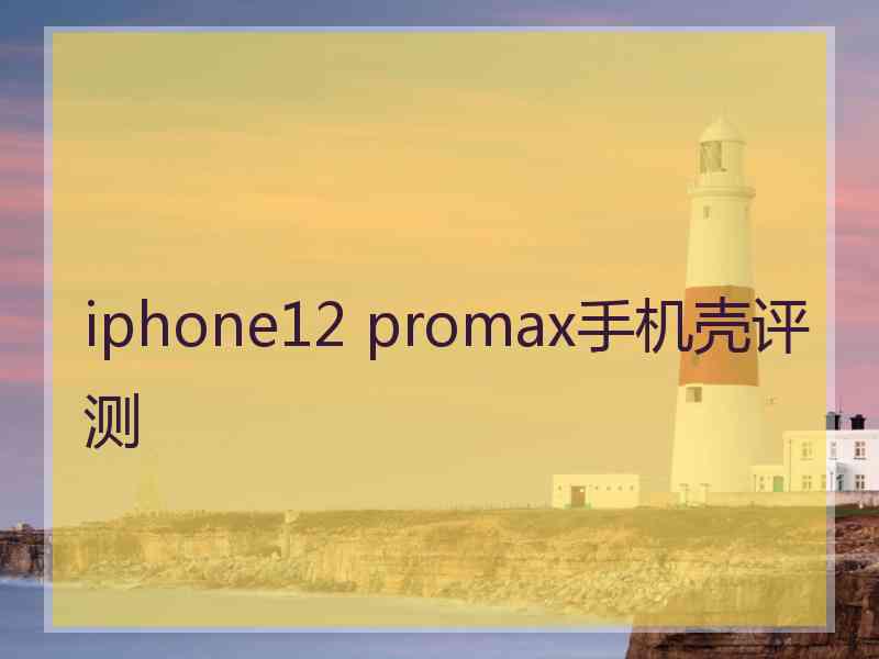 iphone12 promax手机壳评测