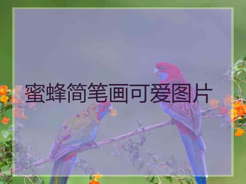 蜜蜂简笔画可爱图片