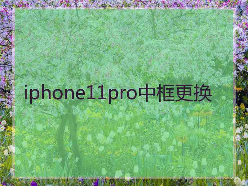 iphone11pro中框更换