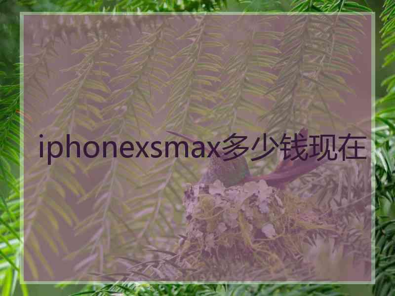 iphonexsmax多少钱现在