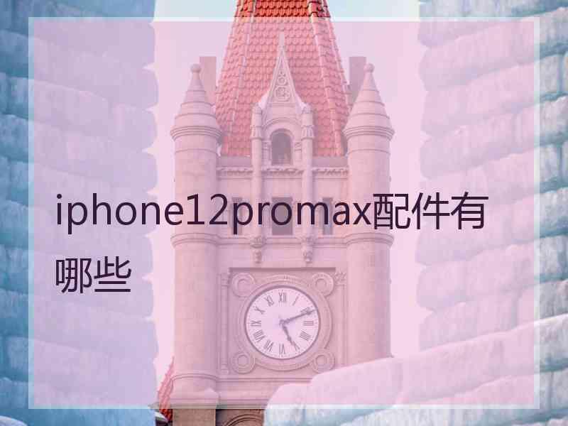 iphone12promax配件有哪些