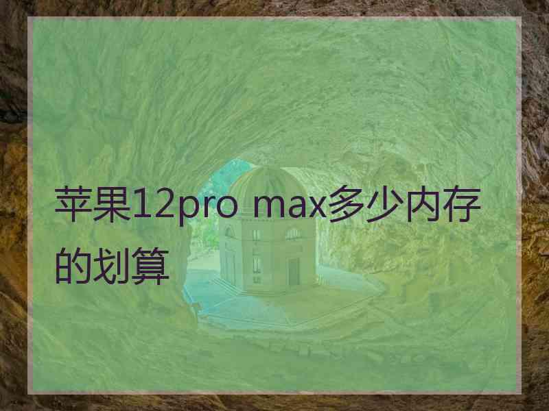 苹果12pro max多少内存的划算