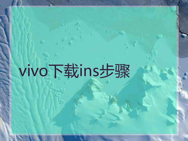 vivo下载ins步骤