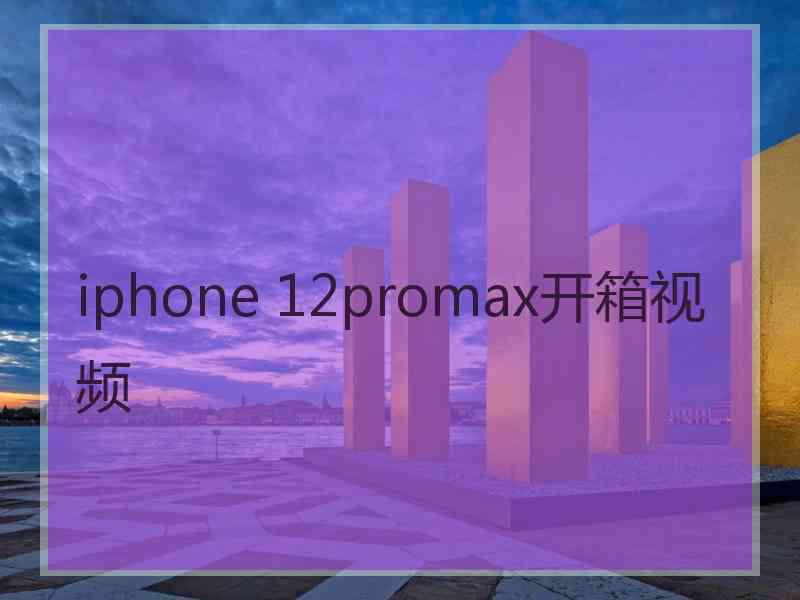 iphone 12promax开箱视频