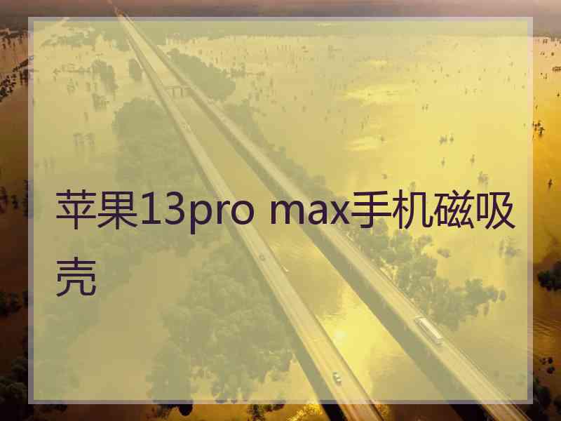 苹果13pro max手机磁吸壳