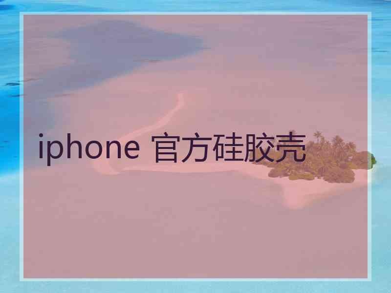 iphone 官方硅胶壳