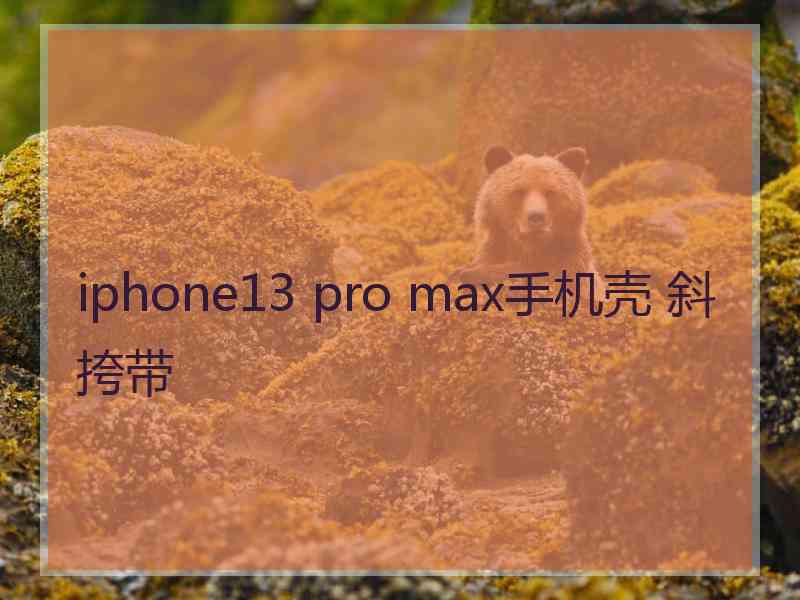 iphone13 pro max手机壳 斜挎带