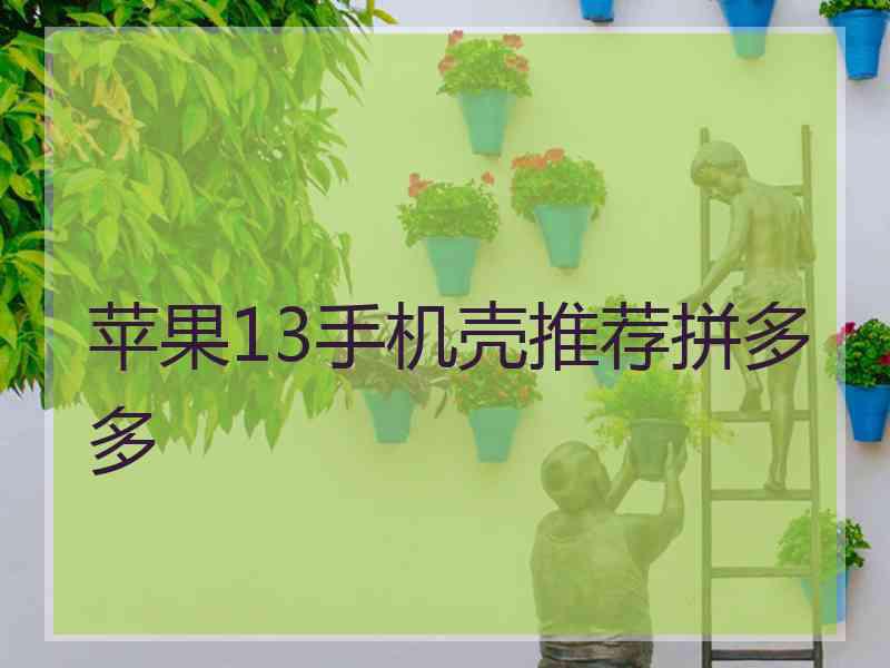 苹果13手机壳推荐拼多多